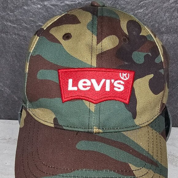 LEVI'S CAMO CAMOUFLAGE HAT CAP BASEBALL - Picture 3 of 7